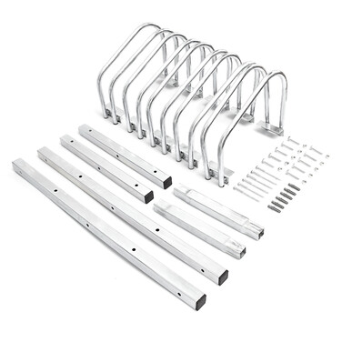 Relaxdays Bicycle Stand for 5 Bicycles, Steel, 130cm