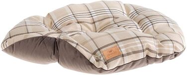 Крісло-лежанка для собак та котів Ferplast, 78x50x15 см, блакитне, з візерунком, лежанка для маленьких тварин