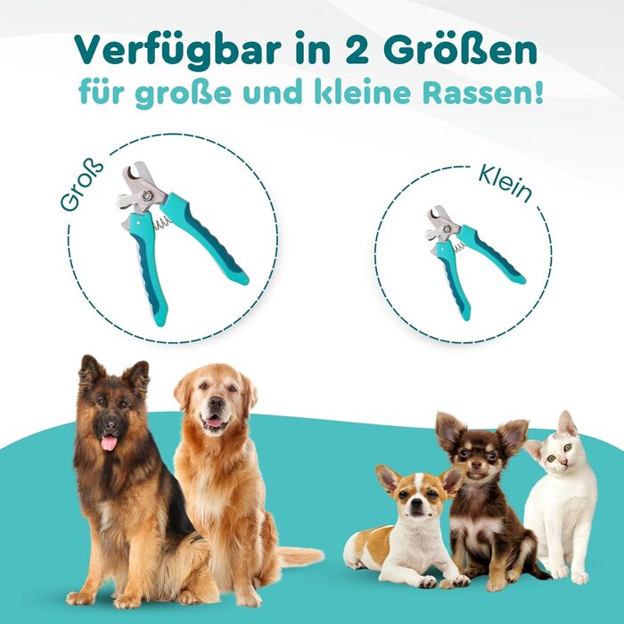 Ножиці для грумінгу собак та котів з високоякісним стопором для захисту від забруднень - включаючи стабільну фіксацію, професійні ножиці з міцної нержавіючої сталі