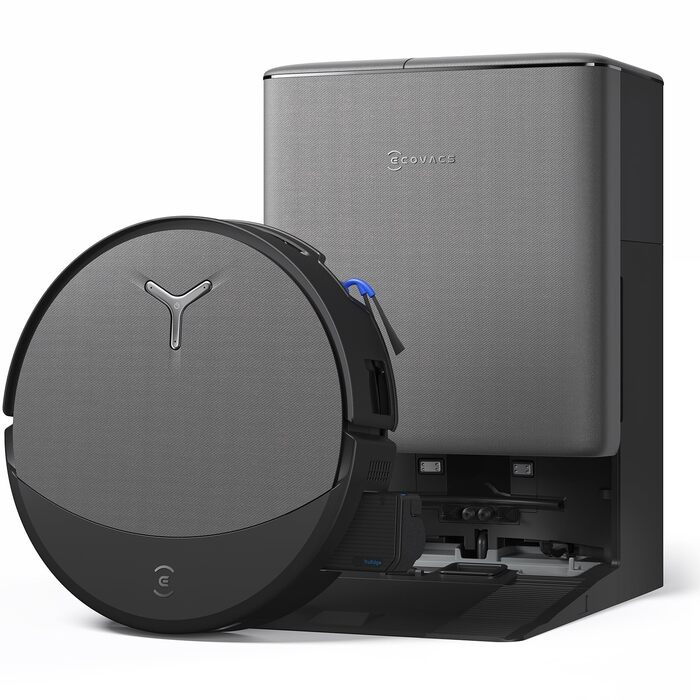 Робот-пилосос з функцією вологого прибирання ECOVACS T90 PRO Omni, 30 000 Па, PowerBoost, чорний