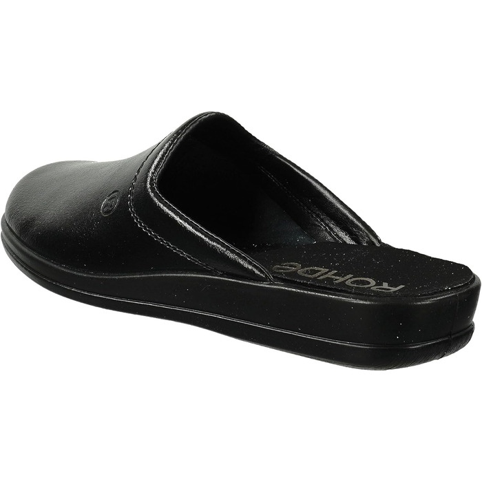 Чоловічі тапочки Rohde Lekeberg, 42 EU, чорні - комфортні домашні капці для дому та саду