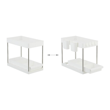 Relaxdays Under Sink Shelf, 2-Piece Set