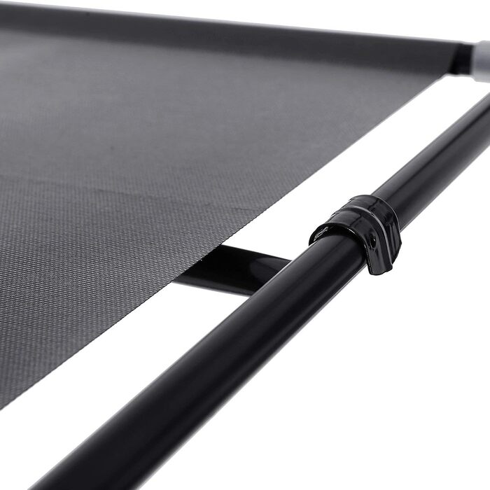 SONGMICS Fabric Closet, Foldable, with Clothes Rod, Simple Closet, Toy, Shoe, Bag Organizer, Living Room, Bedroom, Wardrobe, 75 x 45 x 160 cm, (Black)