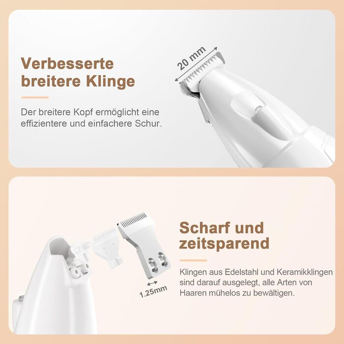 Професійний триммер для собак PawTrim Pro: безшумний, акумуляторний з LED та цифровим дисплеєм. Для догляду за лапами, очима, вухами та обличчям собак та котів.