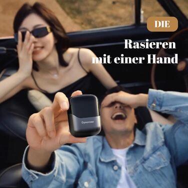 Електричний чоловічий верстат для гоління Dyoonoer з LED-дисплеєм, фольєвий верстат, IPX7 вологостійкий, 3 гнучкі леза, USB-C зарядний пристрій для обличчя та бороди - D/B/71dB