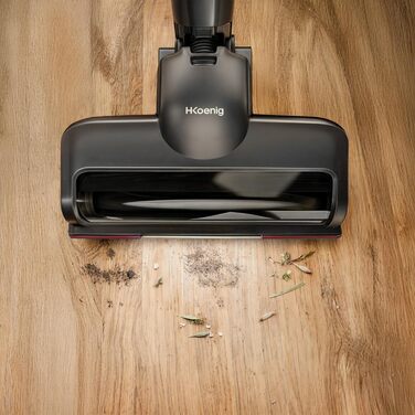 Акумуляторний пилосос H.Koenig UP600 PowerClean 22.2V: 3-в-1, LED-щітка, 40 хв, 150 Вт, 2 швидкості, видалення шерсті тварин