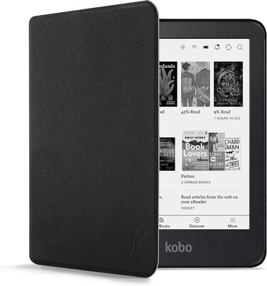 Чохол для Kobo Aura Edition 2: магнітний, тонкий, з авто-функцією сну/пробудження, чорний