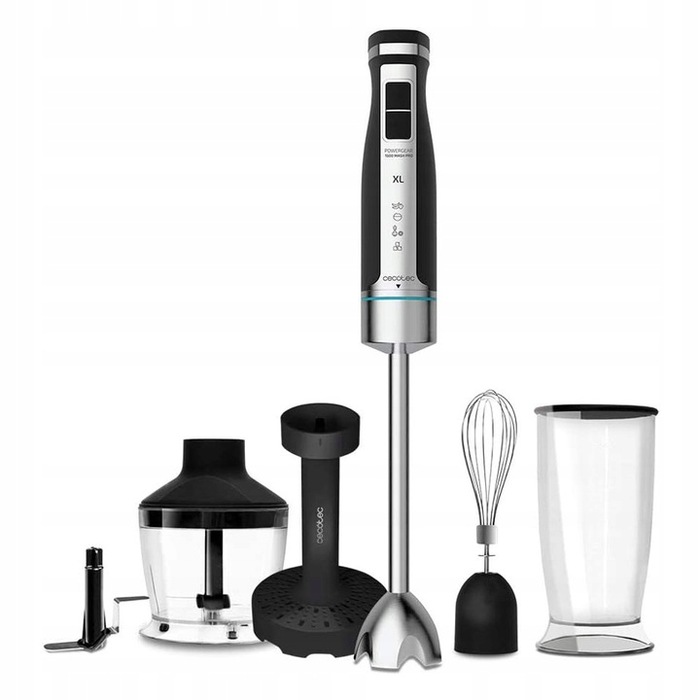 Занурювальний блендер Cecotec POWERGEAR 1500 XL PRO, 1500 Вт, сріблястий/сірий