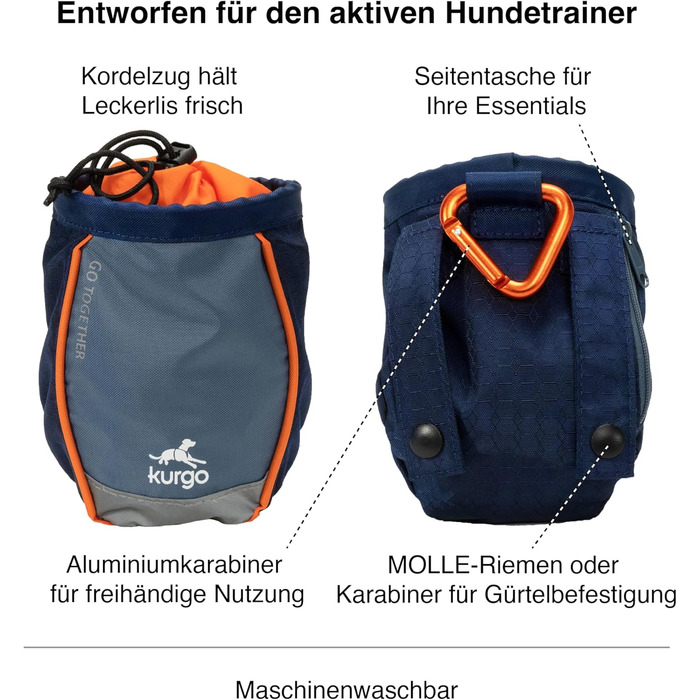 Kurgo Go Stuff-It Фуртушок для ласощів для собак, Navy, 11 см