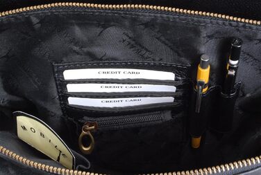 Сумка жіноча шкіряна Catwalk Collection Victoria чорна - велика сумка-тоут через плече з відстібним ременем