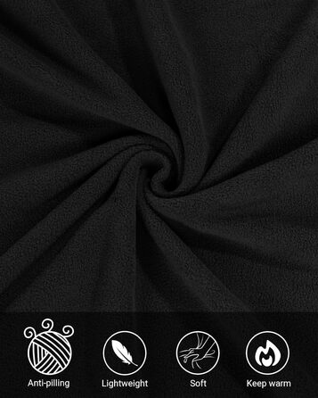 Чоловіча флісова жилетка Outdoor Ventures: легка, тепла, вітрозахисна, з кишенями на блискавці, чорна