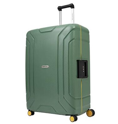 Чемодан CarryOn Steward Hartschalen, 65 см, зелений, середній, з TSA замком