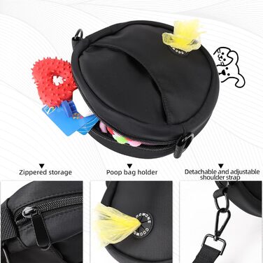 Сумка для ласощів для собак, велика місткість, з дозатором для пакетів, Leckerlibeutel