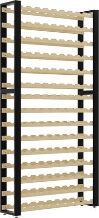 Lenmar Serie RW Wooden Wine Rack for Bottles, LOFT, Bottles, Wine, Bottle Rack, Cellar Rack, Shelves, Bottle Holder, Wine Stand … (LOFT 135, 204 x 104 x 27, 135 Bottles)