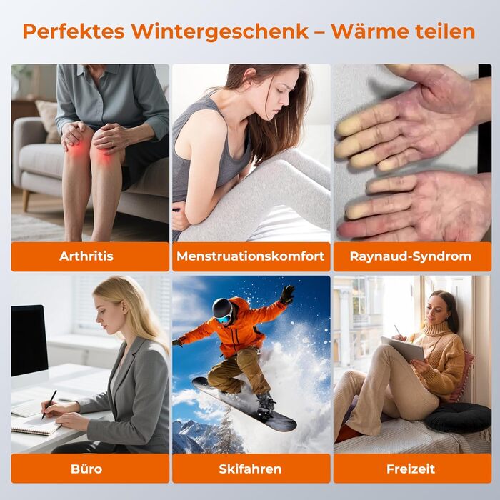 Електричні нагрівачі для рук 2-в-1 з магнітом - 6000 mAh, USB, для кемпінгу