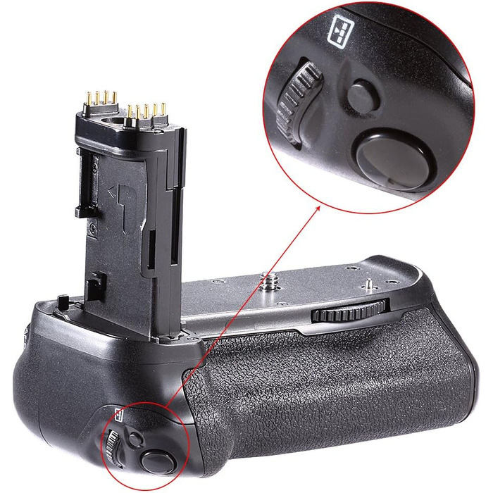 NEEWER Вертикальний ручка-батарея для Canon EOS 90D 80D 70D (замінник BG-E14)