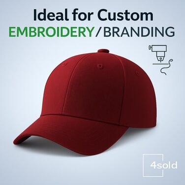 Кепка бейсболка 4sold, бавовна, унісекс, регульована, для чоловіків та жінок, легка та дихаюча, для спорту, відпочинку, на відкритому повітрі, колір маррун