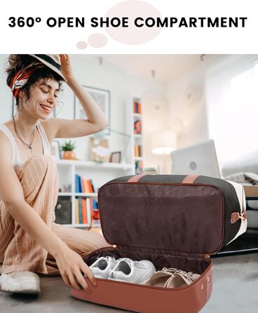 Сумка-трансформер LOVEVOOK для подорожей: жіноча дорожня сумка, 60L, водонепроникна, з відділенням для взуття, ідеальна для спортзалу, клініки, пологів, 40x20x25см