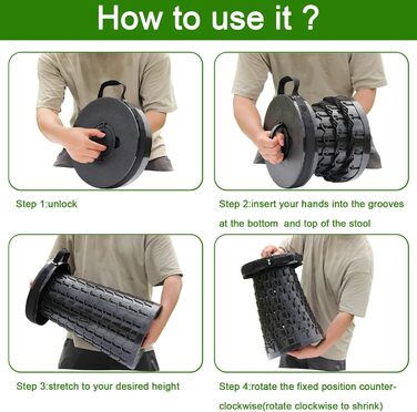 Складаний стілець Upgrade XXL з подушкою, чорний. Міцний, для дорослих, вантажопідйомність 1000 фунтів, для кемпінгу, подорожей та активного відпочинку