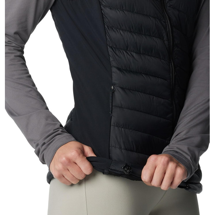 Степлед жилет Columbia Powder Pass для жінок, XS, чорний