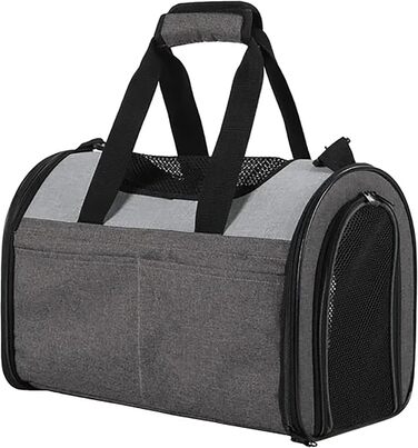 Переносна переноска для тварин Jespet, м'які стінки, для котів та цуценят, 41 x 25 x 28 см, блакитний колір