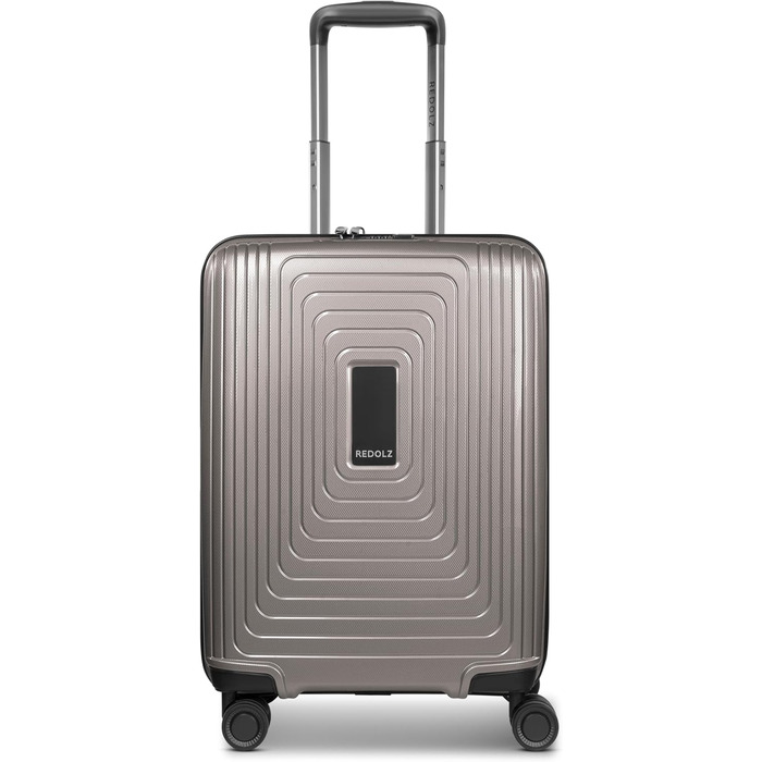 REDOLZ Trolley великий, жорсткий, 52x34x77 см, розширюється до 140 л, 4.4 кг, Essentials 14 (Кофе Grey Metallic)