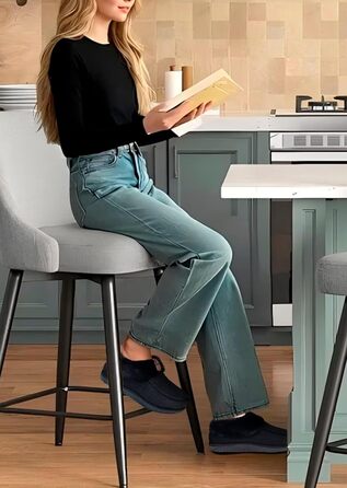 COFACE Чобітки для дому жіночі, теплі, з м'якою підкладкою, зимові, чорні (44 EU)