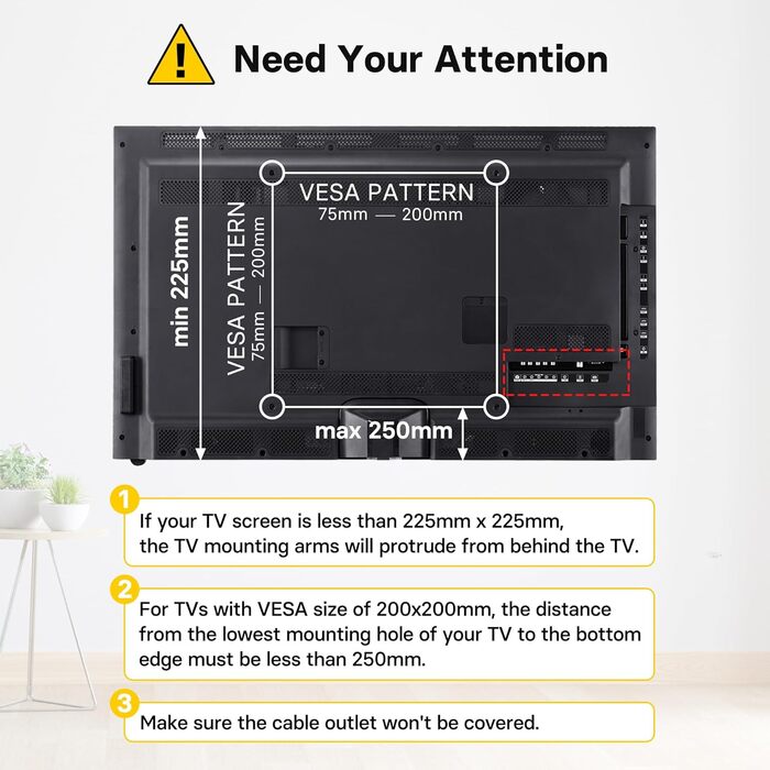Підставка для телевізора BONTEC: універсальна, для LCD, LED, OLED, Plasma, 17-43 дюймів, до 45 кг, поворотна, регулювання висоти, VESA 200x200