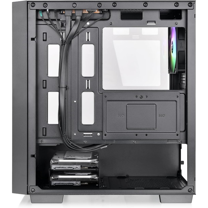 Корпус Thermaltake Versa H16 TG ARGB - Мікро-ATX, Чорний