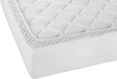biberna Sleep & Protect 0802760 Fitted Sheet Molton Molton with Silver Protect Coating (blood, urine, and waterproof), antibacterial 1x 120x200 cm white