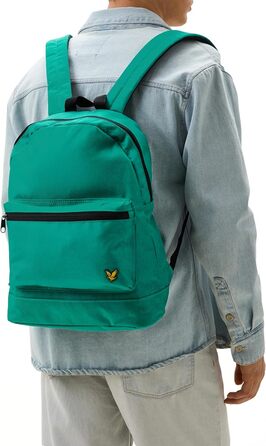 Чоловічий рюкзак Lyle & Scott 17 л, міцний матеріал, відділення для ноутбука, базовий дизайн, колір зелений