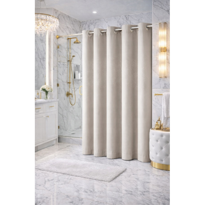 Текстильна штора для ванни NOW-ART, 200 x 220 см