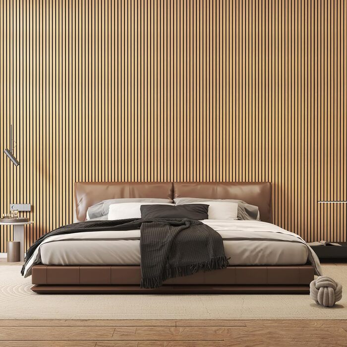 Акустичні панелі TONOR самоклеючі для звукоізоляції, 120x60x1.9 см, шумопоглинаючі панелі для студії, офісу та дому, колір Тик (набір 4 шт)