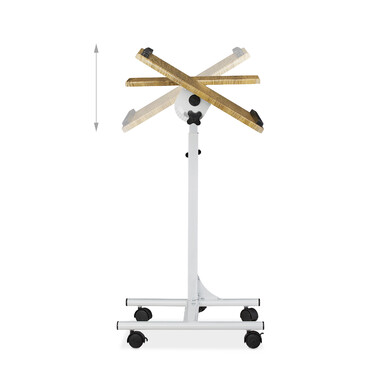 Relaxdays Adjustable Laptop Table with Wheels