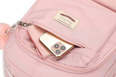 Рюкзак для дівчат Hey Yoo: стильний рюкзак для школи, коледжу, середньої та старшої школи. Рожевий колір.