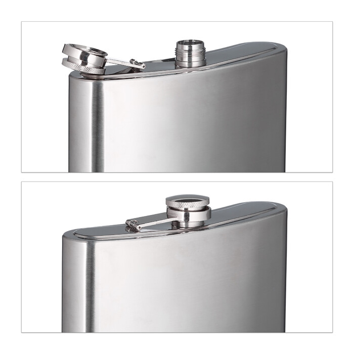Relaxdays Hip Flask XXL 1.8л з нержавіючої сталі
