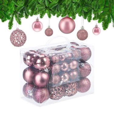 Relaxdays Set of 50 Christmas Baubles