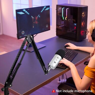 Кріплення для мікрофона Blue Yeti з поп-фільтром: професійний штатив YOUSHARES для Blue Yeti, Yeti Pro, Yeti X