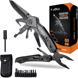 Мультитул 15 в 1: плоскогубці, кресало, свисток, ножиці, викрутка, замок, подарунок для чоловіків, DIY, батькові/татові, чоловікові, хлопцеві