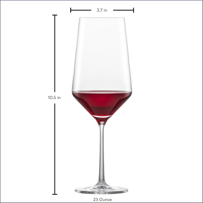 Бокал для бордо Schott Zwiesel Pure 0.68 л, 6 шт, кришталеве скло