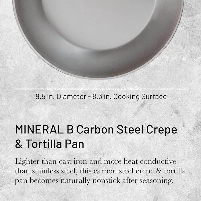 Млинцева сковорода de Buyer MINERAL B, 24 см, сталь