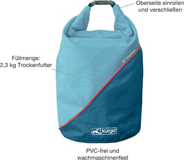 Kurgo Futterbeutel для собак, сумка для корму, сумка для тренувань - блакитна, 118 г