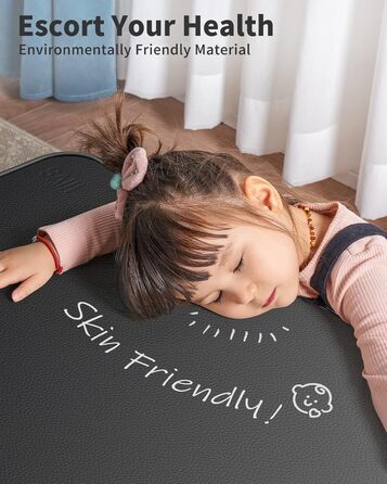 Столик для ноутбука SAIJI з регулюванням, PU-шкіра, 52x30 см, чорний