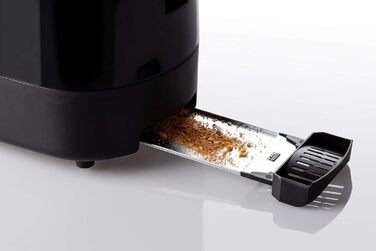 Тостер Ariete 159 Toastime: 2 відділення, пружинний захват, розморожування, підігрів, 700 Вт, нержавіюча сталь, чорний