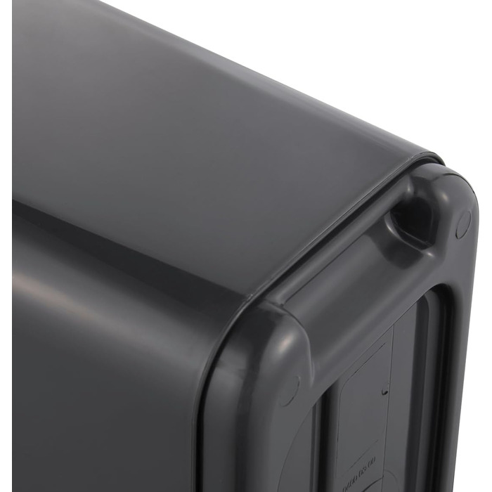 Преміум відро для сміття Keeeper з кришкою-відкидним механізмом, Soft Touch, Magne, графіт-сірий (10 л, Graphit 2)