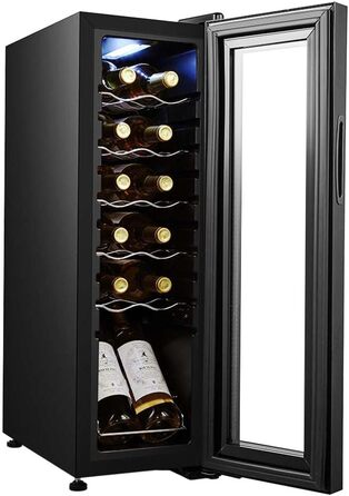 Холодильник для напоїв Cecotec Bolero GrandSommelier 2050 Black - 24 пляшки, компресорний, 5-18°C