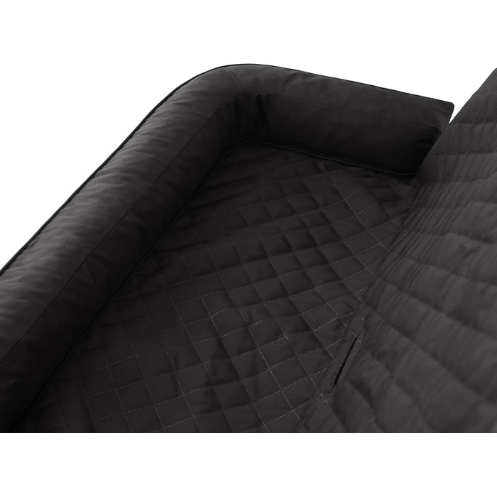 Автоматик для собак та котів: килимок на заднє сидіння авто 133 x 45 см (Чорний Оксфорд)