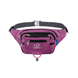 WATERFLY Поясна сумка на пояс для чоловіків та жінок, спортивна, для бігу, фітнесу, подорожей, фіолетова