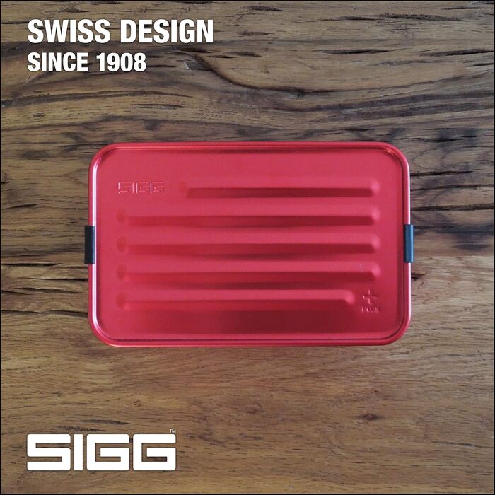 SIGG - Alu Lunchbox Plus - Divided Lunchbox - Award-Winning - Dishwasher Safe & Microwave Safe - Absolutely Leak-Proof - Featherlight - BPA-Free