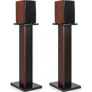 Підставки для акустики 90 см (35 дюймів) з дерева - міцні Hi-Fi підставки для домашнього кіно, універсальні підставки для настільних колонок, наповнювач піском (набір 2 шт.)